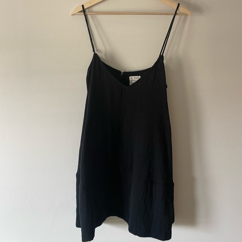 For Days | Black Gauzy mini dress